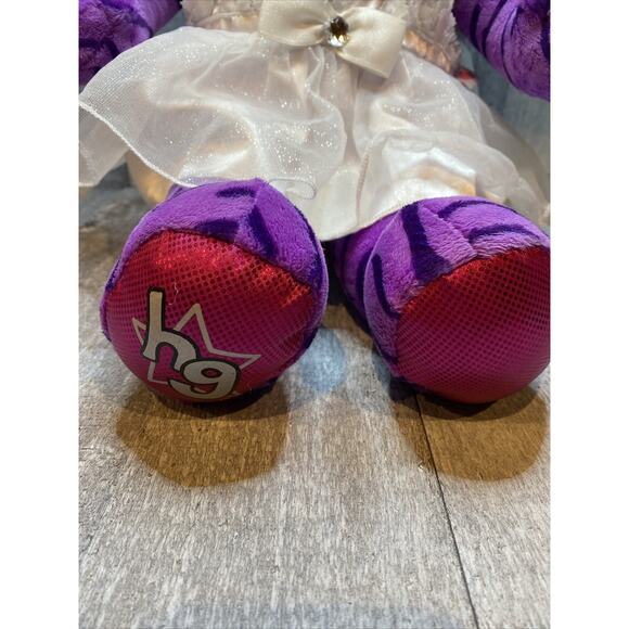 Build A Bear HG Honey Girls Teegan Purple Cat Kitty Plush 20" In White Dress - Picture 2 of 7